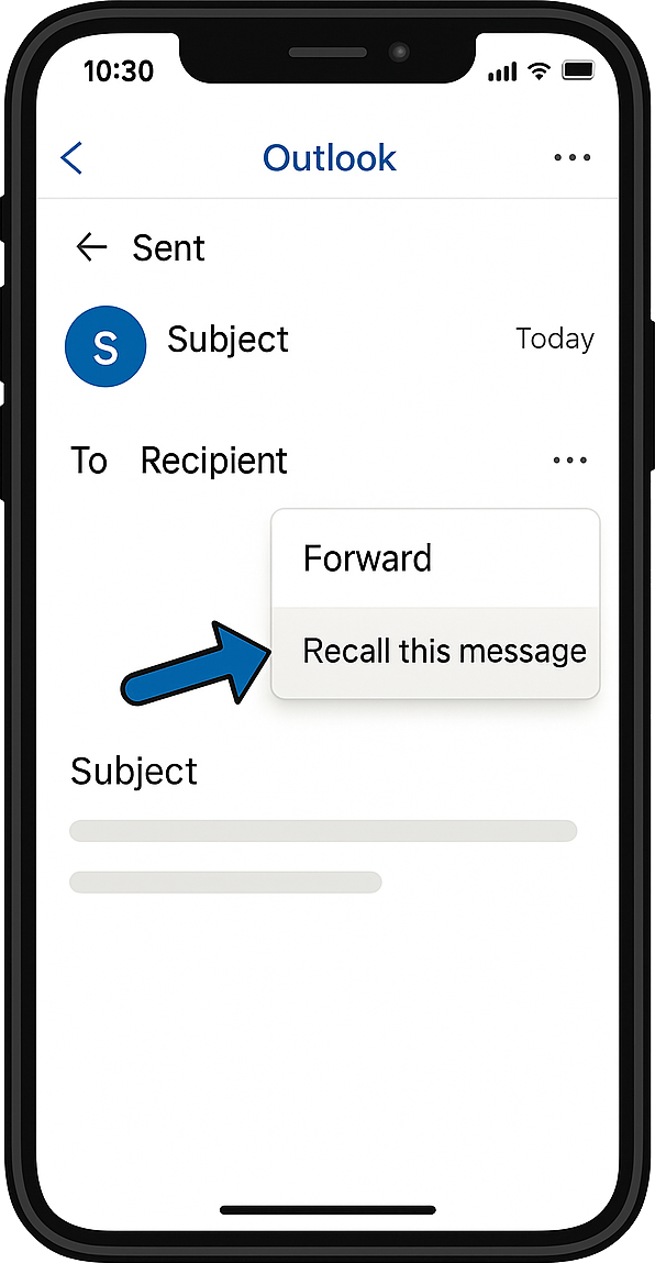 How to Recall an Email in Outlook